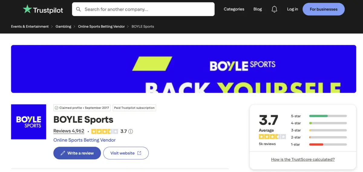 boylesports trustpilot
