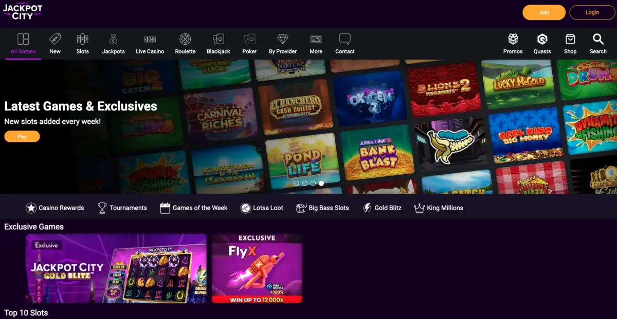 jackpot city homepage