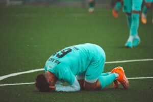 sad football player